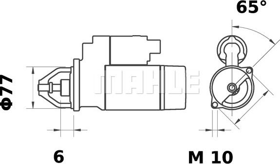 MAHLE MS 233 - Starteris ps1.lv