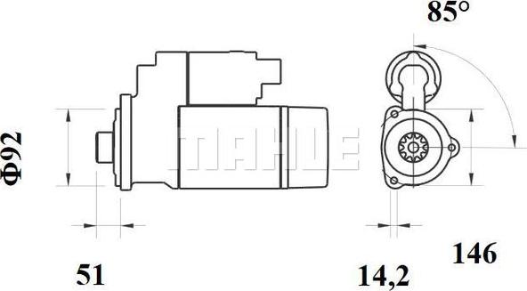 MAHLE MS 754 - Starteris ps1.lv