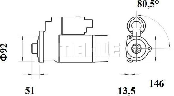 MAHLE MS 755 - Starteris ps1.lv