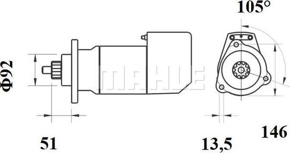 MAHLE MS 756 - Starteris ps1.lv