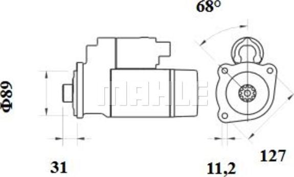 MAHLE MS 779 - Starteris ps1.lv