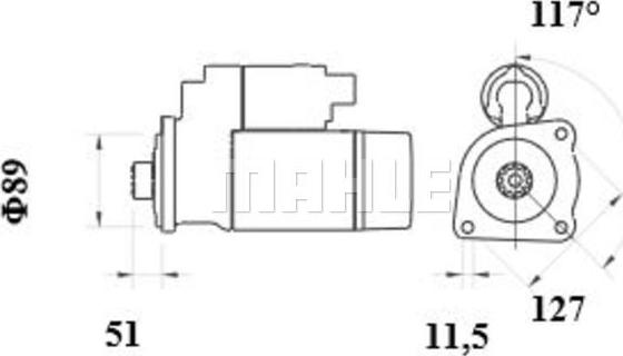 MAHLE MS 775 - Starteris ps1.lv