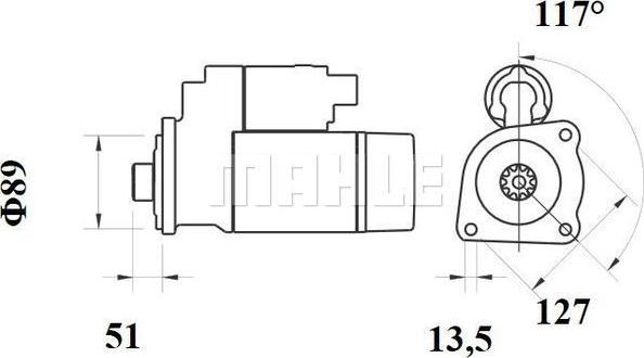 MAHLE MS 775 - Starteris ps1.lv