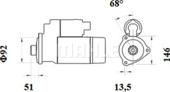 MAHLE MS 778 - Starteris ps1.lv