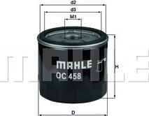 MAHLE OC 458 - Eļļas filtrs ps1.lv