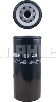 MAHLE OC 40 - Eļļas filtrs ps1.lv
