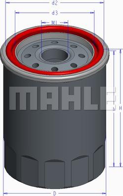 MAHLE OC 586 - Eļļas filtrs ps1.lv