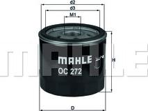 MAHLE OC 272 - Eļļas filtrs ps1.lv