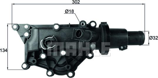 MAHLE TH 59 89 - Termostats, Dzesēšanas šķidrums ps1.lv