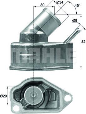 MAHLE TI 10 92 - Termostats, Dzesēšanas šķidrums ps1.lv