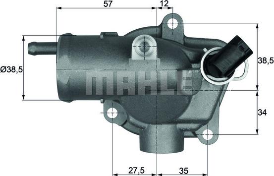 MAHLE TI 30 92 - Termostats, Dzesēšanas šķidrums ps1.lv