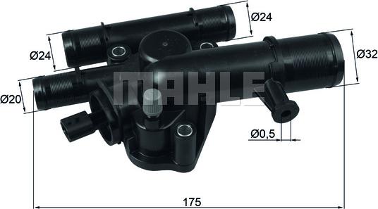 MAHLE TI 243 89 - Termostats, Dzesēšanas šķidrums ps1.lv