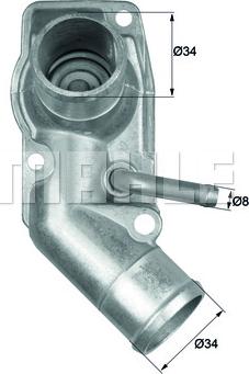 MAHLE TI 213 92D - Termostats, Dzesēšanas šķidrums ps1.lv