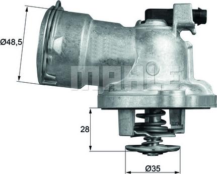 MAHLE TM 28 87 - Termostats, Dzesēšanas šķidrums ps1.lv