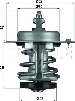 MAHLE TX 69 79 - Termostats, Dzesēšanas šķidrums ps1.lv