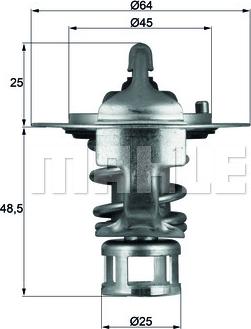 MAHLE TX 65 82 - Termostats, Dzesēšanas šķidrums ps1.lv