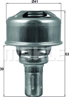 MAHLE TX 174 86 - Termostats, Dzesēšanas šķidrums ps1.lv