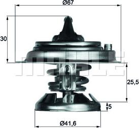 MAHLE TX 29 85 D - Termostats, Dzesēšanas šķidrums ps1.lv