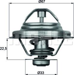 MAHLE TX 24 80D - Termostats, Dzesēšanas šķidrums ps1.lv