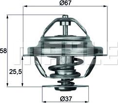 MAHLE TX 20 80D - Termostats, Dzesēšanas šķidrums ps1.lv