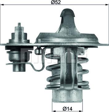 MAHLE TX 76 88 D - Termostats, Dzesēšanas šķidrums ps1.lv