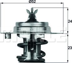 MAHLE TX 7 83D - Termostats, Dzesēšanas šķidrums ps1.lv