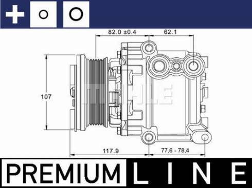 MAHLE ACP 1335 000P - Kompresors, Gaisa kond. sistēma ps1.lv