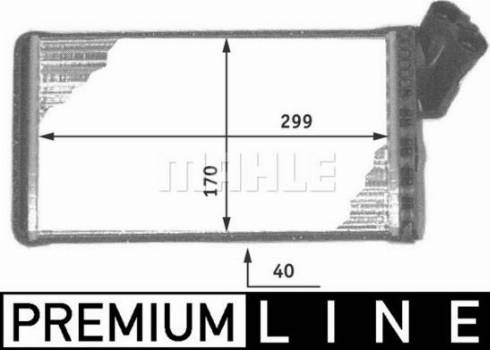 MAHLE AH 104 000P - Siltummainis, Salona apsilde ps1.lv