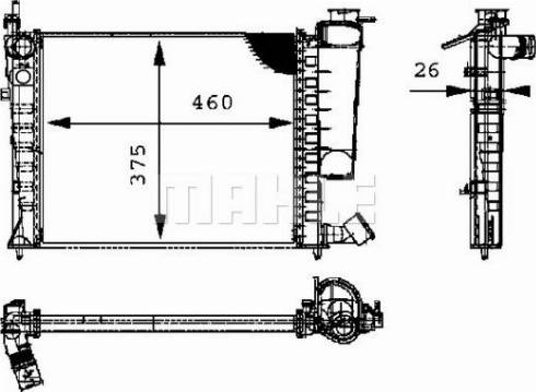 MAHLE CR 478 000P - Radiators, Motora dzesēšanas sistēma ps1.lv