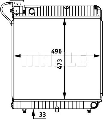 MAHLE CR 678 000P - Radiators, Motora dzesēšanas sistēma ps1.lv