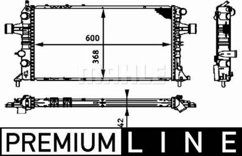 MAHLE CR 321 000P - Radiators, Motora dzesēšanas sistēma ps1.lv