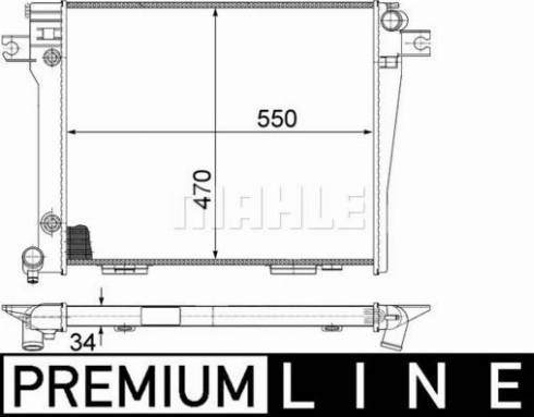 MAHLE CR 372 000P - Radiators, Motora dzesēšanas sistēma ps1.lv