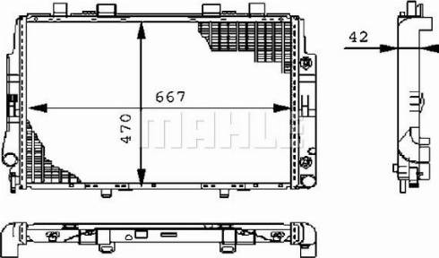 MAHLE CR 247 000P - Radiators, Motora dzesēšanas sistēma ps1.lv