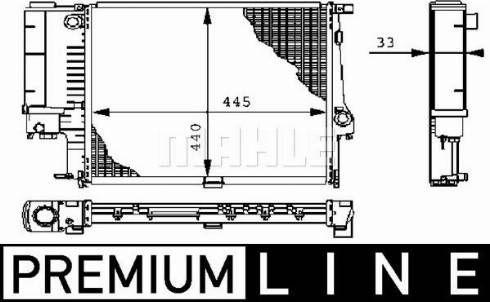 MAHLE CR 239 000P - Radiators, Motora dzesēšanas sistēma ps1.lv