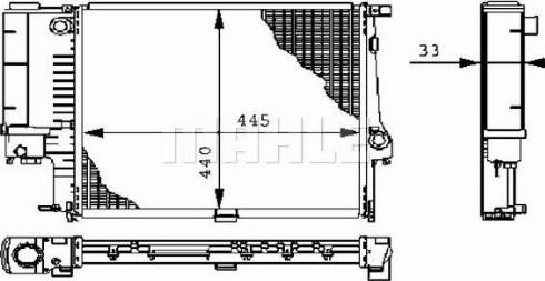 MAHLE CR 239 000P - Radiators, Motora dzesēšanas sistēma ps1.lv