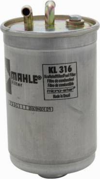 MAHLE KL 316 - Degvielas filtrs ps1.lv