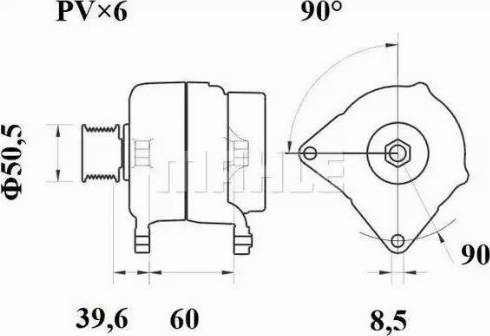 MAHLE MG 557 - Ģenerators ps1.lv