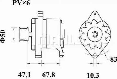 MAHLE MG 529 - Ģenerators ps1.lv