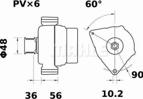 MAHLE MG 578 - Ģenerators ps1.lv