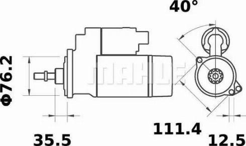 MAHLE MS 316 - Starteris ps1.lv