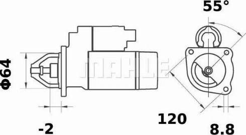 MAHLE MS 344 - Starteris ps1.lv