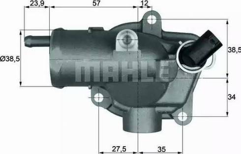 MAHLE TH 11 87 - Termostats, Dzesēšanas šķidrums ps1.lv