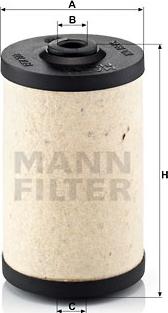 Mann-Filter BFU 700 x - Degvielas filtrs ps1.lv