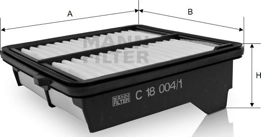 Mann-Filter C 18 004/1 - Gaisa filtrs ps1.lv