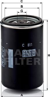 Mann-Filter C 811 - Gaisa filtrs ps1.lv