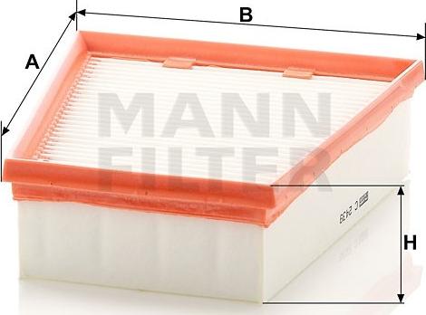 Mann-Filter C 2439/1 - Gaisa filtrs ps1.lv