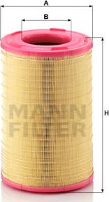 Mann-Filter C 25 003 - Gaisa filtrs ps1.lv