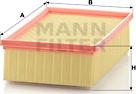 Mann-Filter C 25 136 - Gaisa filtrs ps1.lv