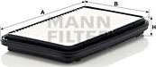 Mann-Filter C 2622 - Gaisa filtrs ps1.lv