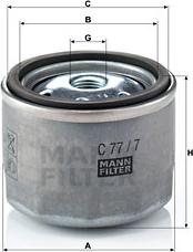 Mann-Filter C 77/7 - Gaisa filtrs ps1.lv